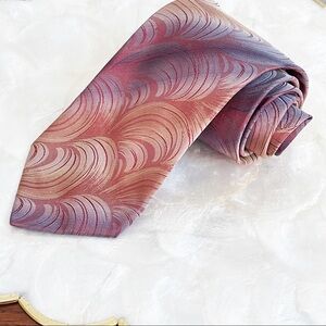 Tino Cosmos Italian Silk Ombré Leaf Elegant Tie